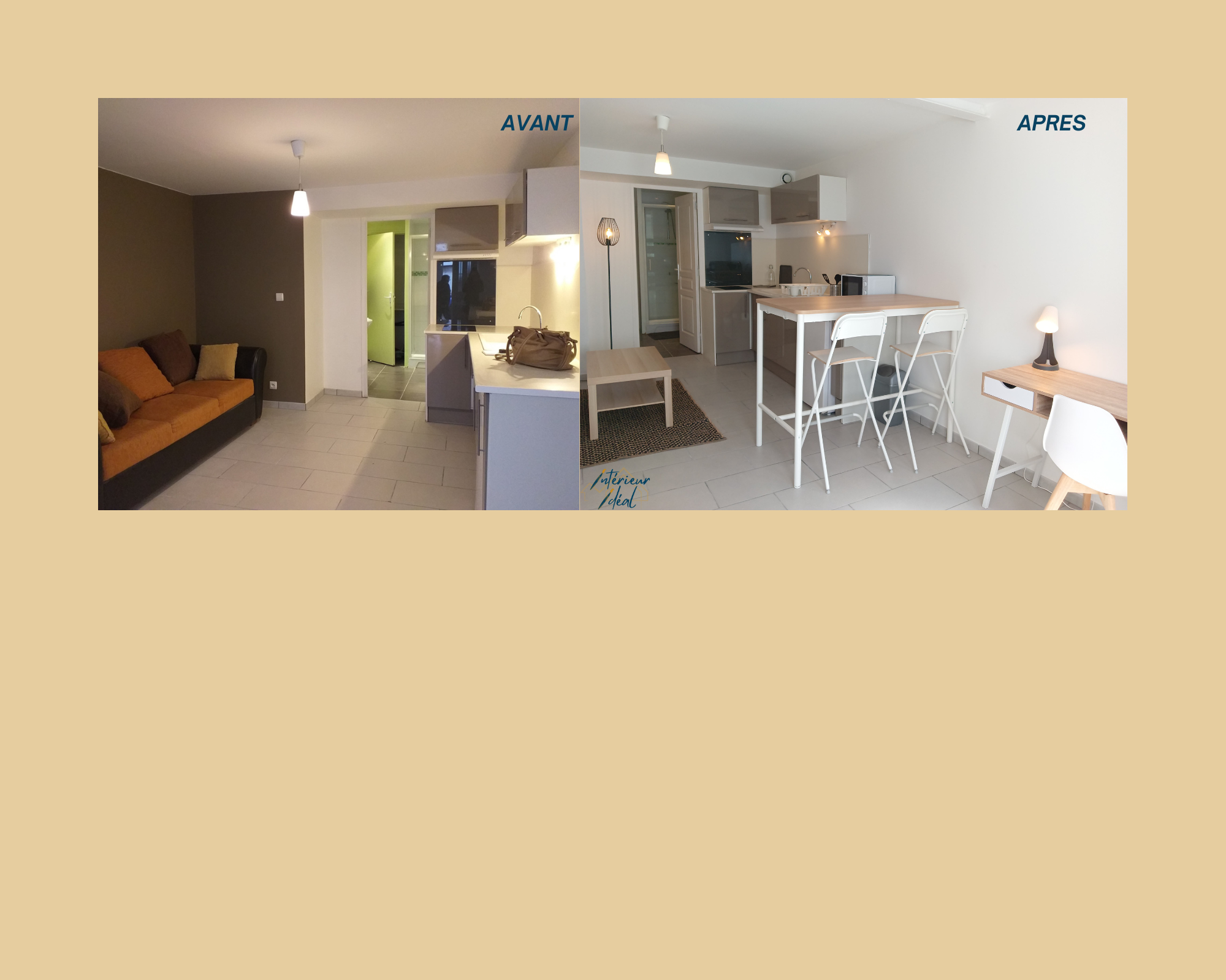 Aménagement pour la location meublé
