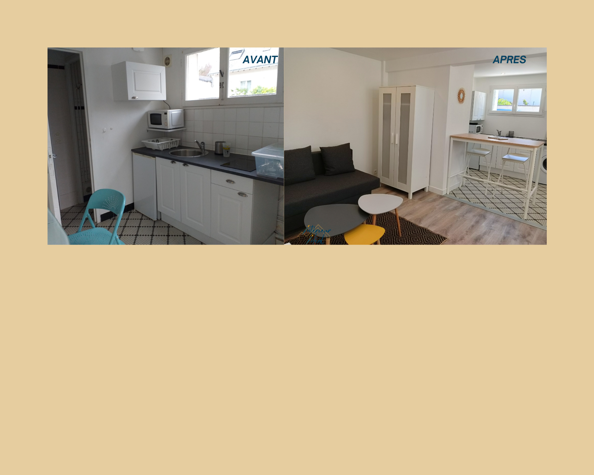 Aménagement pour la location meublé